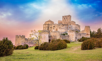 Loarre castle in Spain,  Huesca province - obrazy, fototapety, plakaty