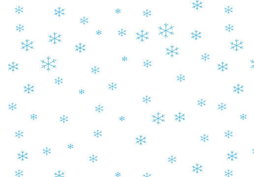 Seamless winter background with blue snowflakes.Can be used for print design, kids wear, baby shower celebration greeting and invitation card.Vector illustration