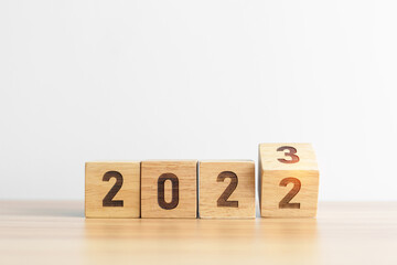 2022 change to 2023 year block on table background. goal, Resolution, strategy, plan, start,...