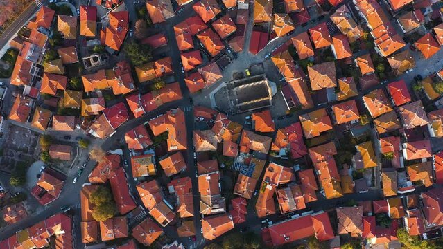 Aerial view to old town of Nessebar, Bulgaria