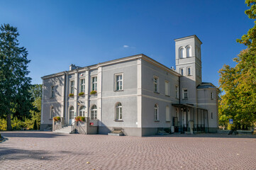 Fototapeta na wymiar Fryderyk Chopin's manor house in Szafarnia, Kuyavian-Pomeranian Voivodeship, Poland 