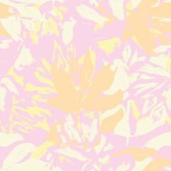 Floral Brush strokes Seamless Pattern Design