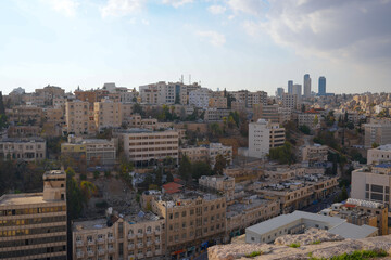 Fototapeta premium downtown Amman landscape during the day