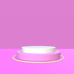 pink ribbon on a plate