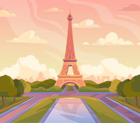 Beautiful Paris landscape