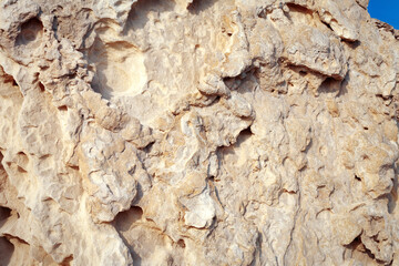 Sandstone stone surface.