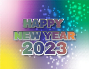 happy new year 3d text effect fully editable design