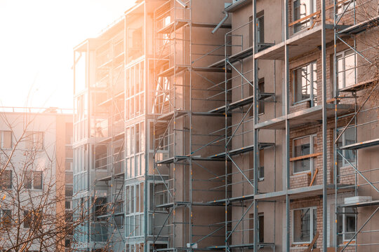 Insulation facade of multistorey residential building