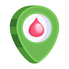 Premium 2d icon of blood aid 
