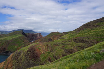 Fototapeta premium The cliff, reef and sea