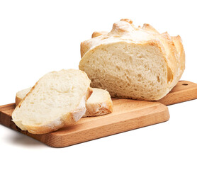 loaf of bread on cutting board