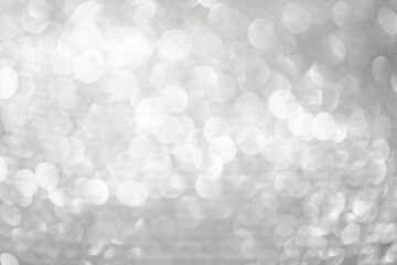 abstract white light blur bokeh for background. Christmas background