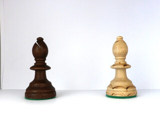 Chess - Strategy and tactics game - Set of pieces and checkerboard (King - Queen - Bishop - Knight - Rook - Pawn)	
