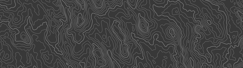 Topographic map patterns, topography line map. Outdoor vector background, editable stroke