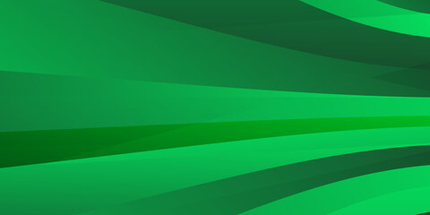 Green white gradient polygonal surface abstract 3D render. green wave on white background