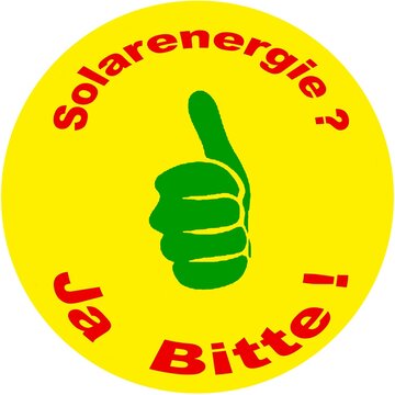 Solarenergie Sticker