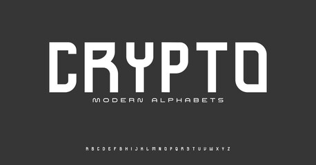 Sports modern line font typography. Typeface urban style tech fonts for technology. Creative minimalist typographic design.