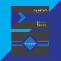 This is a business card. The light black, nevy blue and sky blue touches it makes unique.