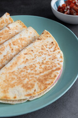 York ham and cheese quesadillas