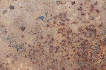 Metal rust. Corrosive rust on old iron. Use as illustration for presentation. Rusty texture background as panorama.