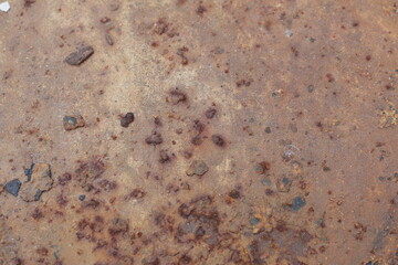 Metal rust. Corrosive rust on old iron. Use as illustration for presentation. Rusty texture background as panorama.