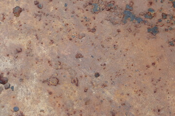 Metal rust. Corrosive rust on old iron. Use as illustration for presentation. Rusty texture background as panorama.