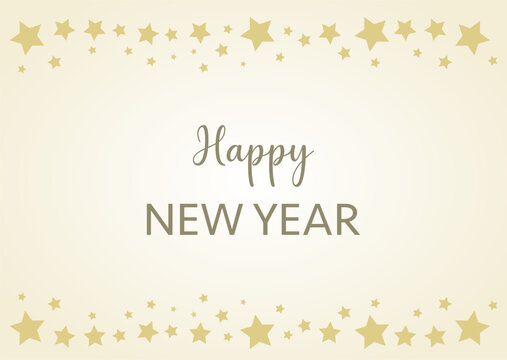 happy new year background in gold