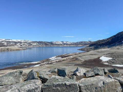 Reservoir in the Norwegian mountains