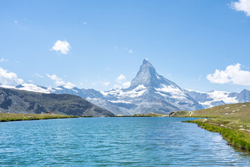 Matterhorn with Stellisee, Zermatt,  Switzerland