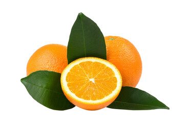 Orange fruit isolated on transparent png
