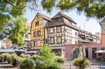 Half-timbered houses in Colmar, Alsace, France