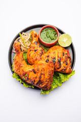 Tandoori Chicken is an Indian non vegetarian spicy food