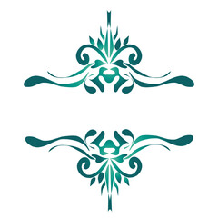 Gradient border ornament 