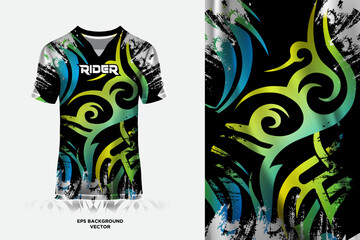 Modern mockup jersey design template vector