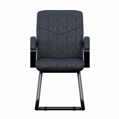 office chair isolated on white background, interior furniture, 3D illustration, cg render