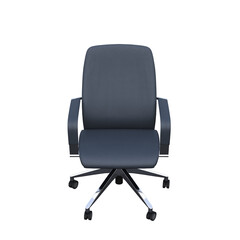 Fototapeta premium office chair isolate on a transparent background, interior furniture, 3D illustration, cg render