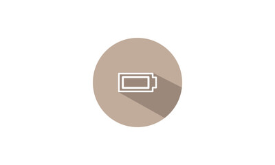 Battery sign vector icon design template illustration