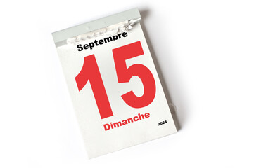 15  Septembre 2024