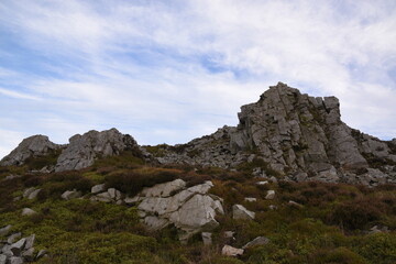 the top of stiperstones in the Shropshire hills