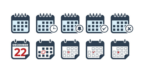 calendar icon, a simple flat design