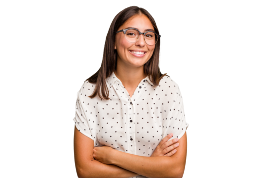 Young cute caucasian woman isolated laughing and having fun.