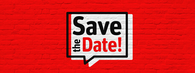 Save the date ! - obrazy, fototapety, plakaty
