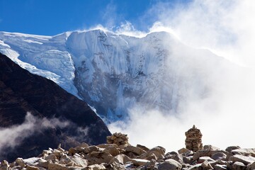 Blick vom Nepal Himalaya-Gebirge