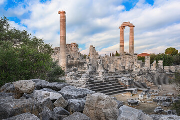 Temple of Apollo in Didyma Ancient City in Didim, Turkey