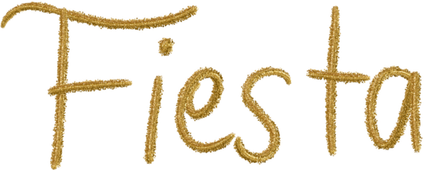 Fiesta Word, Gold Lettering
