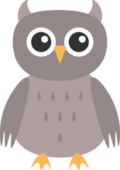 owl design illustration isolated on transparent background 