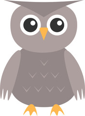 owl design illustration isolated on transparent background 