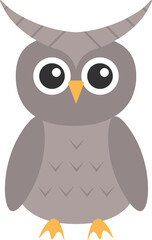 owl design illustration isolated on transparent background 