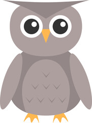 owl vector design illustration isolated on transparent background 