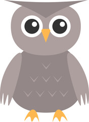 owl vector design illustration isolated on transparent background 